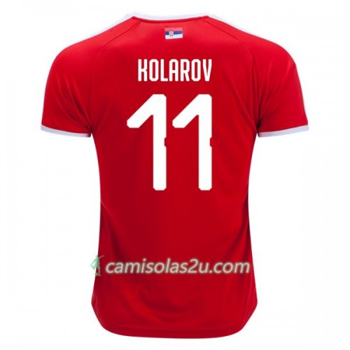 Camisolas de Futebol Sérvia Kolarov 11 Equipamento Principal Copa do Mundo 2018 Manga Curta Camisolas de Futebol Sérvia Kolarov 11 Equipamento Principal Copa do Mundo 2018 Manga Curta